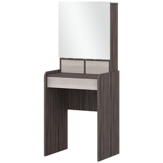 Стол туалетный «Николь», 580 × 450 × 1458 мм, зеркало, цвет ясень шимо светлый / тёмный