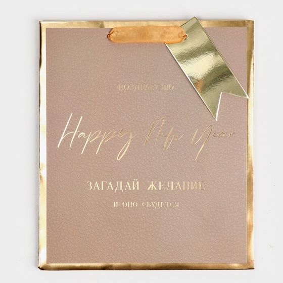 !Пакет ламинированный 2 штуки вертикальный «Загадай желание», 21,5 × 25 × 10 см.