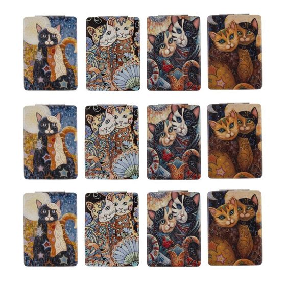 Зеркало карманное, Д6 Ш8,5 В1 см, 4в.