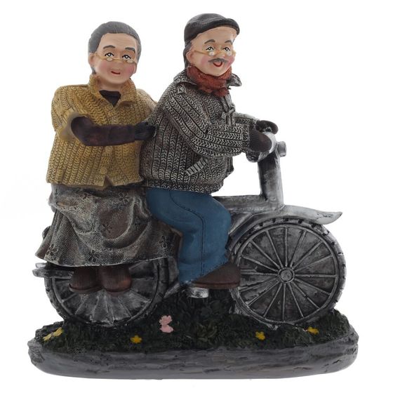 Фигурка декоративная "Бабушка с дедушкой", L17 W7,5 H18,5 см, 2в.