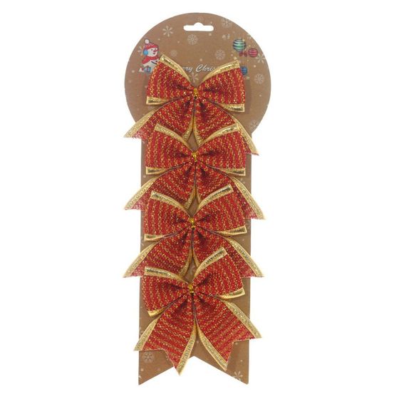 Набор из 4шт Изделие декоративное &quot;Бант&quot;, L13,5 W1,5 H35,5 см