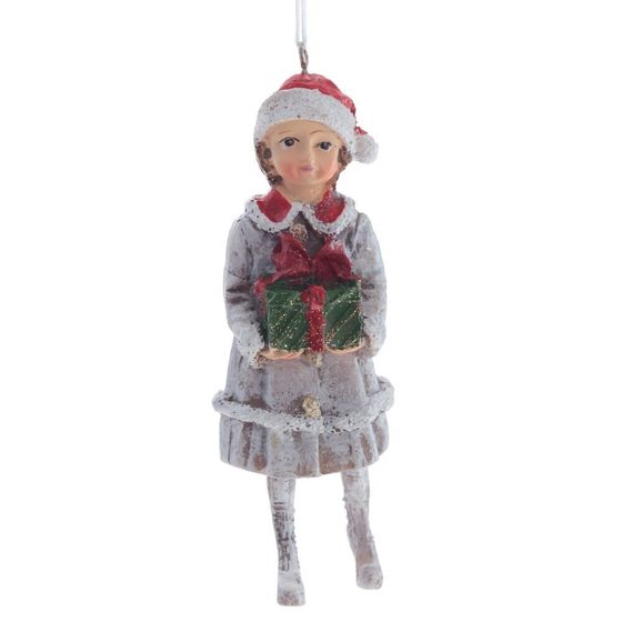 Изделие декоративное подвесное "Девочка/Мальчик", L6 W4 H11,5 см, 6в.