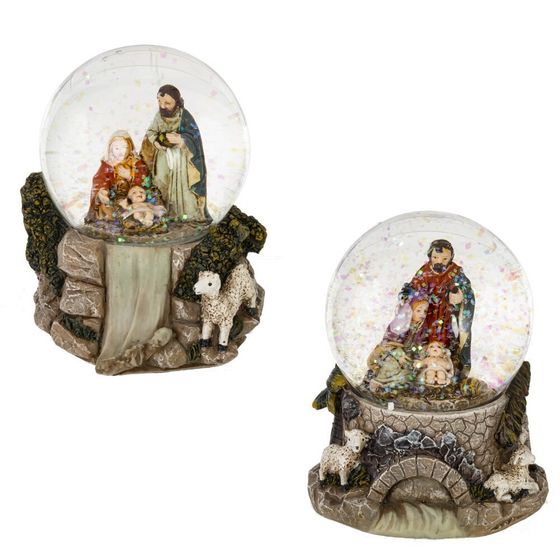 Фигурка декоративная &quot;Рождество&quot; в стекл шаре, L9 W8 H8,5 см, 2в.