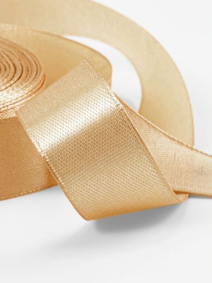 !09 Набор 5 штук - Лента атласная, 20 мм × 23 ± 1 м, цвет шампань №132