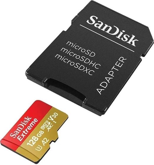 Карта памяти microSDXC 128GB Sandisk Extreme SDSQXAA-128G-GN6MA +адаптер