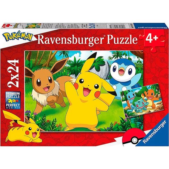 RAVENSBURGER Pokemon 2x24 Pieces Puzzle