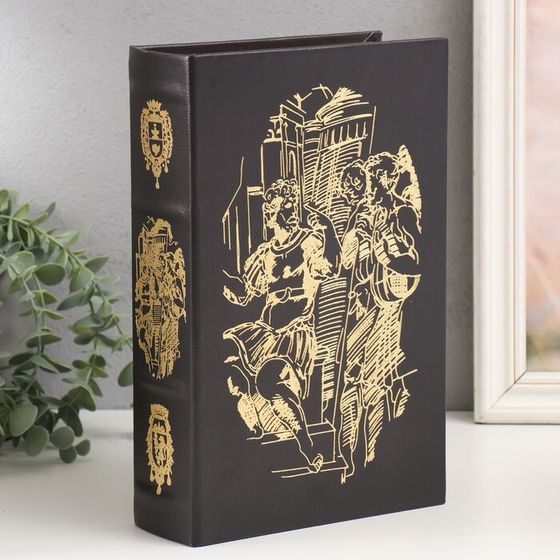 Шкатулка книга-сейф «Римские правители», дерево, искусственная кожа, 27×18×7 см