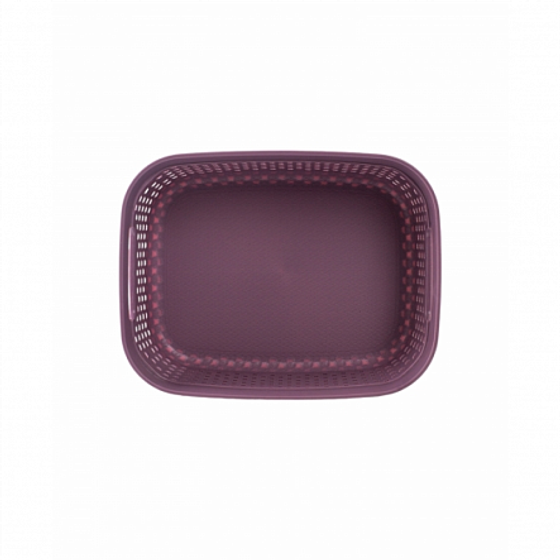 Коробка для хранения DIAMOND фиолетовая S 1.3л с ручками