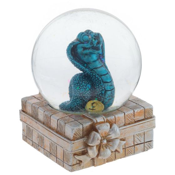 Фигурка декоративная в стекл шаре &quot;Змея&quot;, D 6 см, L6 W6,5 H8 см, 3в.