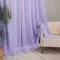!09 Тюль "Мери" однотонная 300*280 см., цвет сиреневый , шторная лента