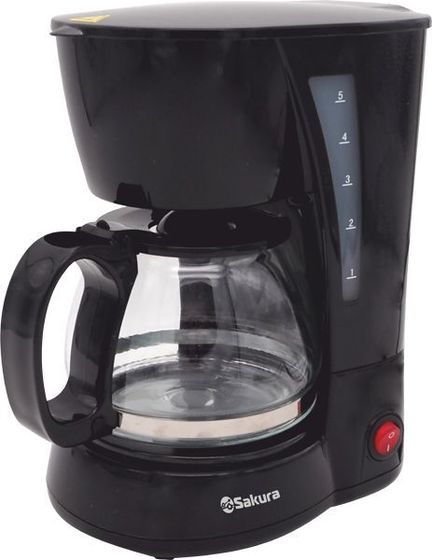Кофеварка капельная Sakura SA-6107BK 550-650Вт черный
