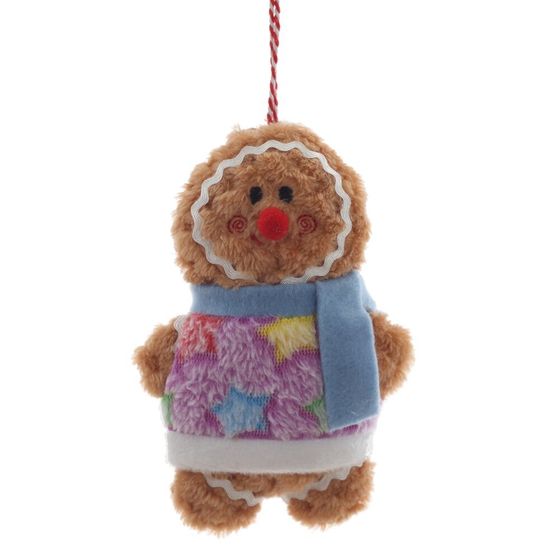 Игрушка набивная подвесная &quot;Пряничный человечек&quot;, L9,5 W5,5 H15 см, 3в.