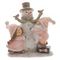 Фигурка декоративная &quot;Снеговик, девочка и гном&quot;, L14,5 W8,5 H16,5 см
