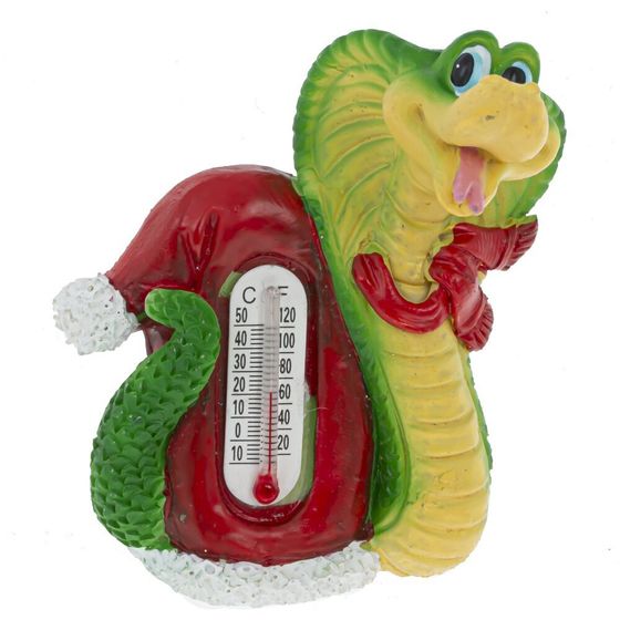 Магнит с термометром &quot;Змея&quot;, L4,5 W3 H7,5 см, 6в.