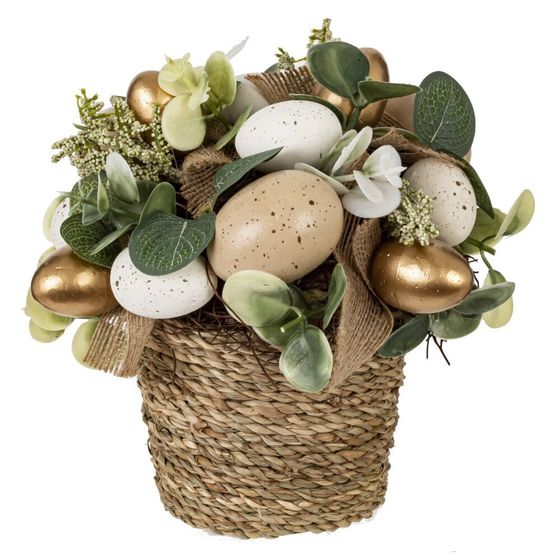 Цветочная композиция &quot;Пасхальная&quot;, L19 W17 H19 см