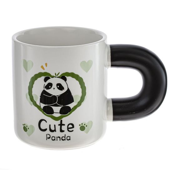 Кружка с крышкой и ложкой, 430 мл, L8,5 W8,5 H9,8 см