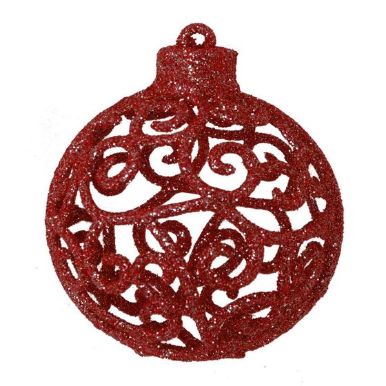 Набор из 3шт, Украшение новогоднее Шар "Трио фэнтези", D8 см, L8 W8 H24 см