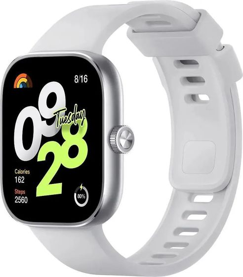 Смарт-часы Xiaomi Redmi Watch 4 1.97&quot; 135-205мм серебристый (BHR7848GL)