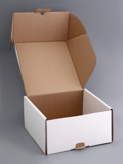 !09 Набор 2 штуки, Коробка самосборная, белая, 28×28×9 см