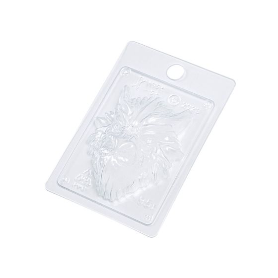 !09 Форма для шоколада пластиковая «Брутальный дракон», размер изделия 9,5×8×3 см, цвет прозрачный