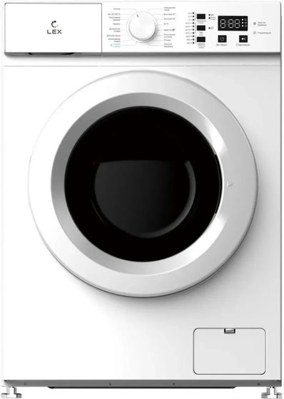 Стиральная машина LEX LWM06010WIDsmall белый, 6кг, 1000об/мин, с паром,  инвертор