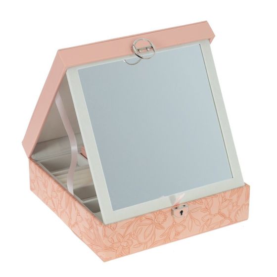 Шкатулка для украшений с дорожным футляром, Д25 Ш25 В9 см