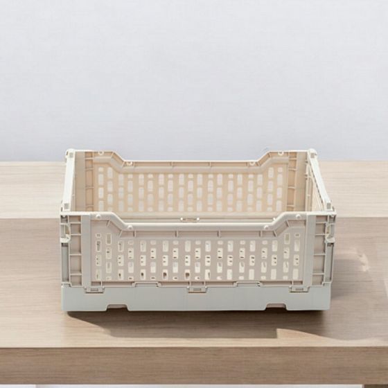 Корзина для хранения складная CASSA S слоновая кость 4л