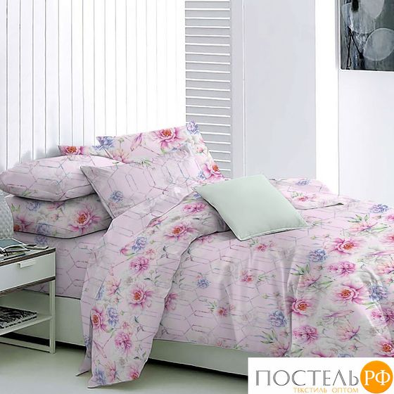 552111/57 КПБ евро &quot;Peony&quot; pink н(2)50*70 Melissa