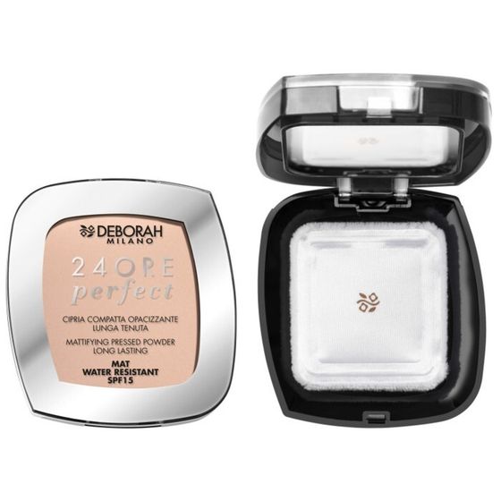 Пудра для лица Deborah Milano 24 ORE PERFECT COMPACT POWDER, матирующая стойкая, тон 2, 9 г