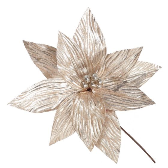 Цветок искусственный &quot;Пуансеттия&quot;, L28 W28 H37 см