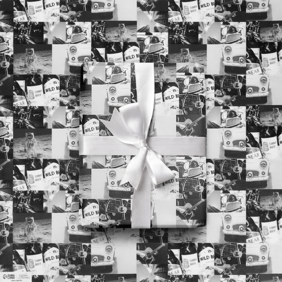 !09 Бумага (набор 3 листа) упаковочная крафтовая: "Самому важному", 50 х 70 см. (2 листа) + «ЧБ фото», 50 х 70 см. (1 лист)