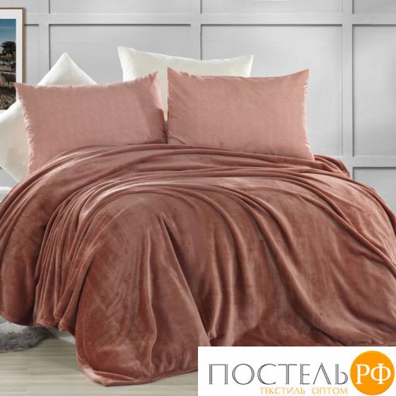 Плед KARVEN Super Soft &quot;VIGAN&quot; 200*220 п/э евро Р 942 сухая роза