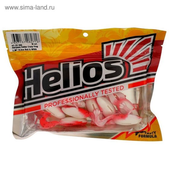 Лягушка Helios Crazy Frog Red &amp; White, 6 см, 10 шт. (HS-22-003)