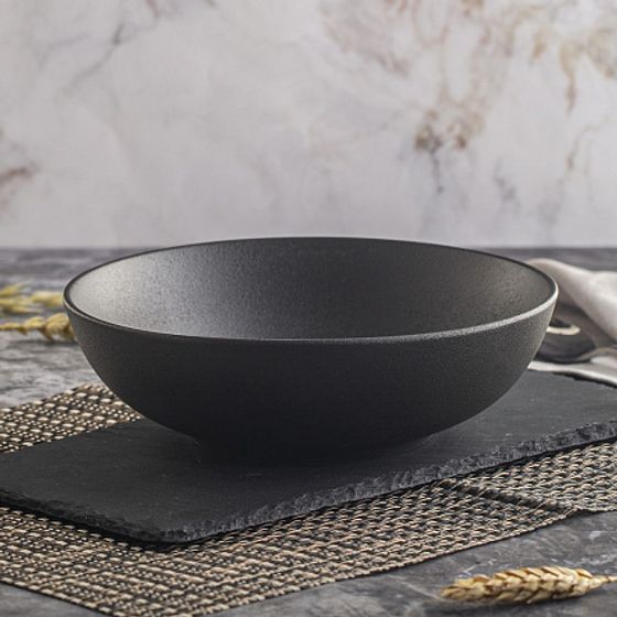 Тарелка суповая ROCK BLACK 20см