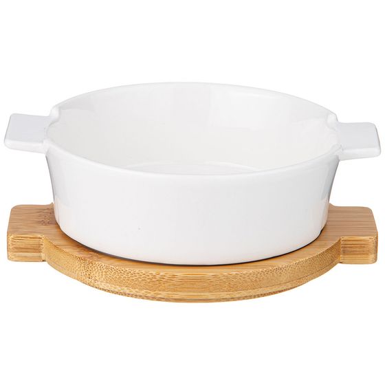 САЛАТНИК С РУЧКАМИ LEFARD &quot;NATIVE&quot; НА ДЕРЕВ. ПОДСТАВКЕ 15,3*12,9*5,5 СМ