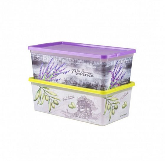 Коробка ПРОВАНС FLEUR прямоугольная 5.5л