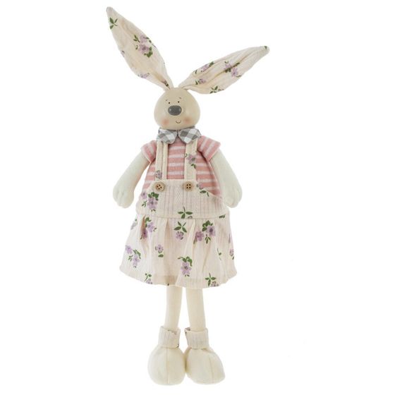 Игрушка набивная &quot;Заяц/Зайка&quot;, L15 W8 H44/33 см, 2в.