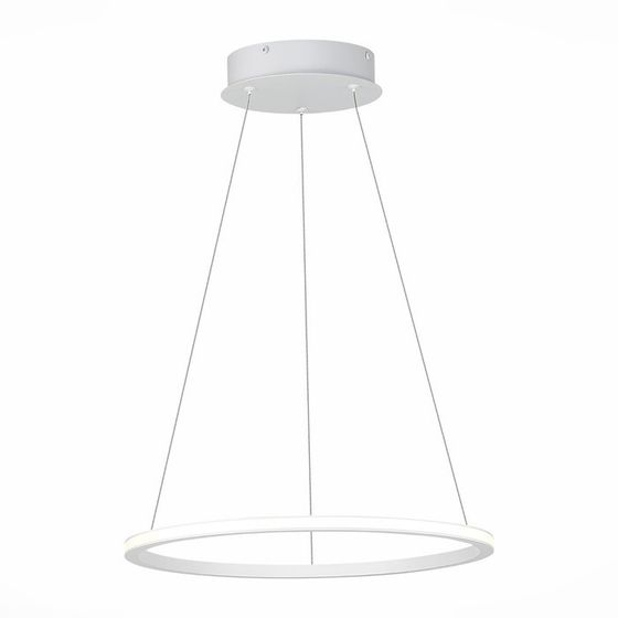 Светильник подвесной St Luce. ST604.543.22. 1х22 Вт, LED, 4000K, 1430 Lm, 40х40 см, цвет белый