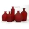 !09 Ваза декоративная бутылочная 24 см. цвет красный матовый