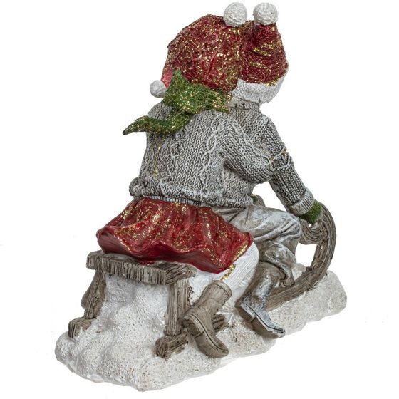 Фигурка декоративная &quot;Девочка/Мальчик&quot;, L13,5 W7,5 H14,5 см