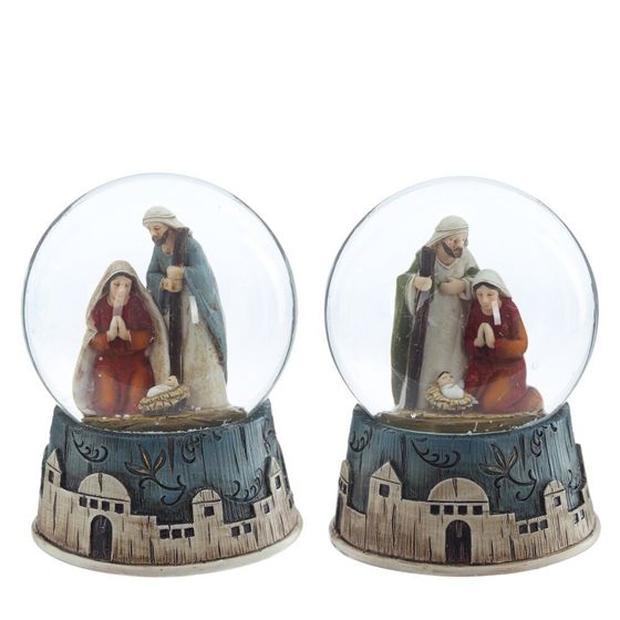 Фигурка декоративная &quot;Рождество&quot; в стекл шаре, D 6.5 см, L6,5 W6,5 H8,5 см, 2в.