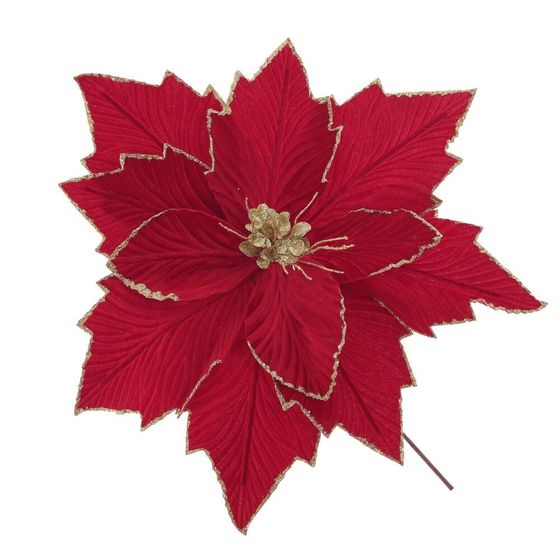 Цветок искусственный &quot;Пуансеттия&quot;, L42 W42 H45 см, 3в.