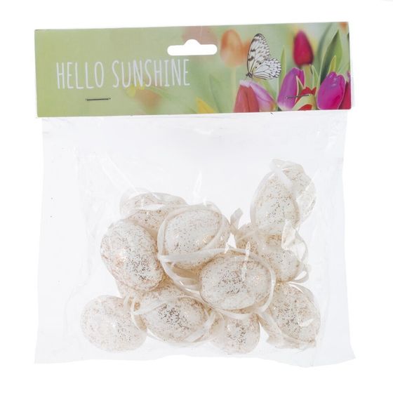 Набор из 12-ти изделий декоративных подвесных &quot;Яйцо&quot; (3*4), L16 W5 H16 см