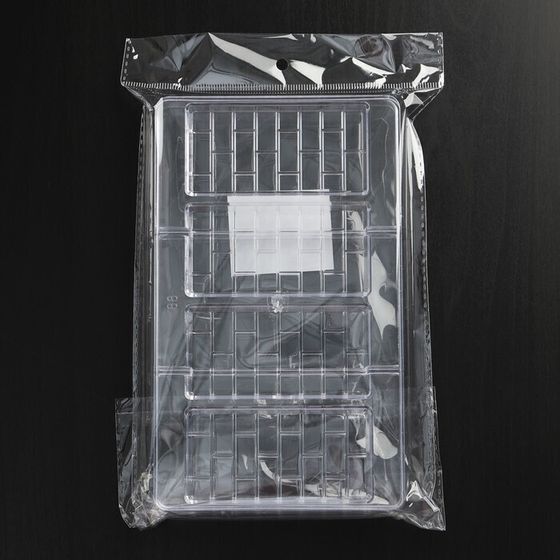 !09 Форма для шоколада и конфет «Брикс», 4 ячеек, 20×12×2,5 см, ячейка 8,5×4,2×1 см