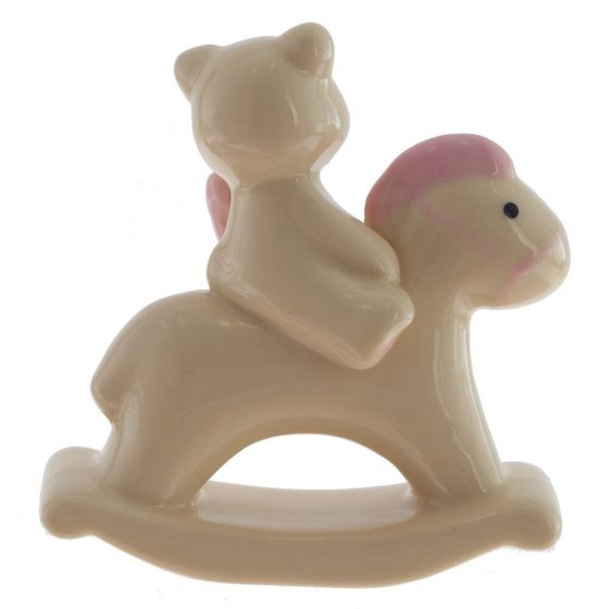 Фигурка декоративная &quot;Мишка на лошадке&quot;, Д8 Ш3,5 В8,5 см, 2в.