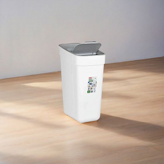 Контейнер для мусора READY TO COLLECT белый/светло-серый 30л