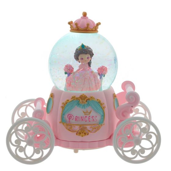 Фигурка декоративная &quot;Принцесса&quot; в стекл шаре (муз, подсвет, вьюга, 2xAAA н/п), D8 см, Д17 Ш9 В17 см
