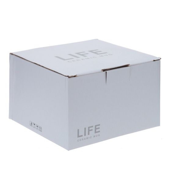 Кружка с блюдцем и ложкой, 300 мл, L16 W15 H10 см