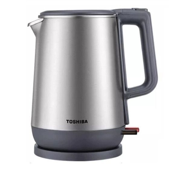 TOSHIBA Electric Kettles 1700ml Fully Automatic Household Dual Steel Anti-Scald Integrated KT-17DRSC