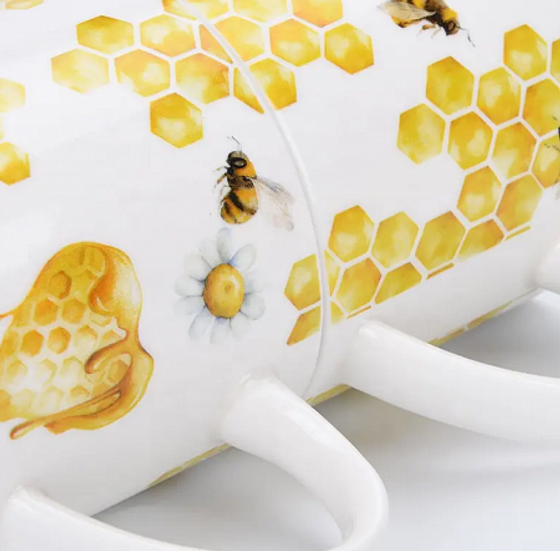 Набор кружек на подставке BEE 4шт 360мл